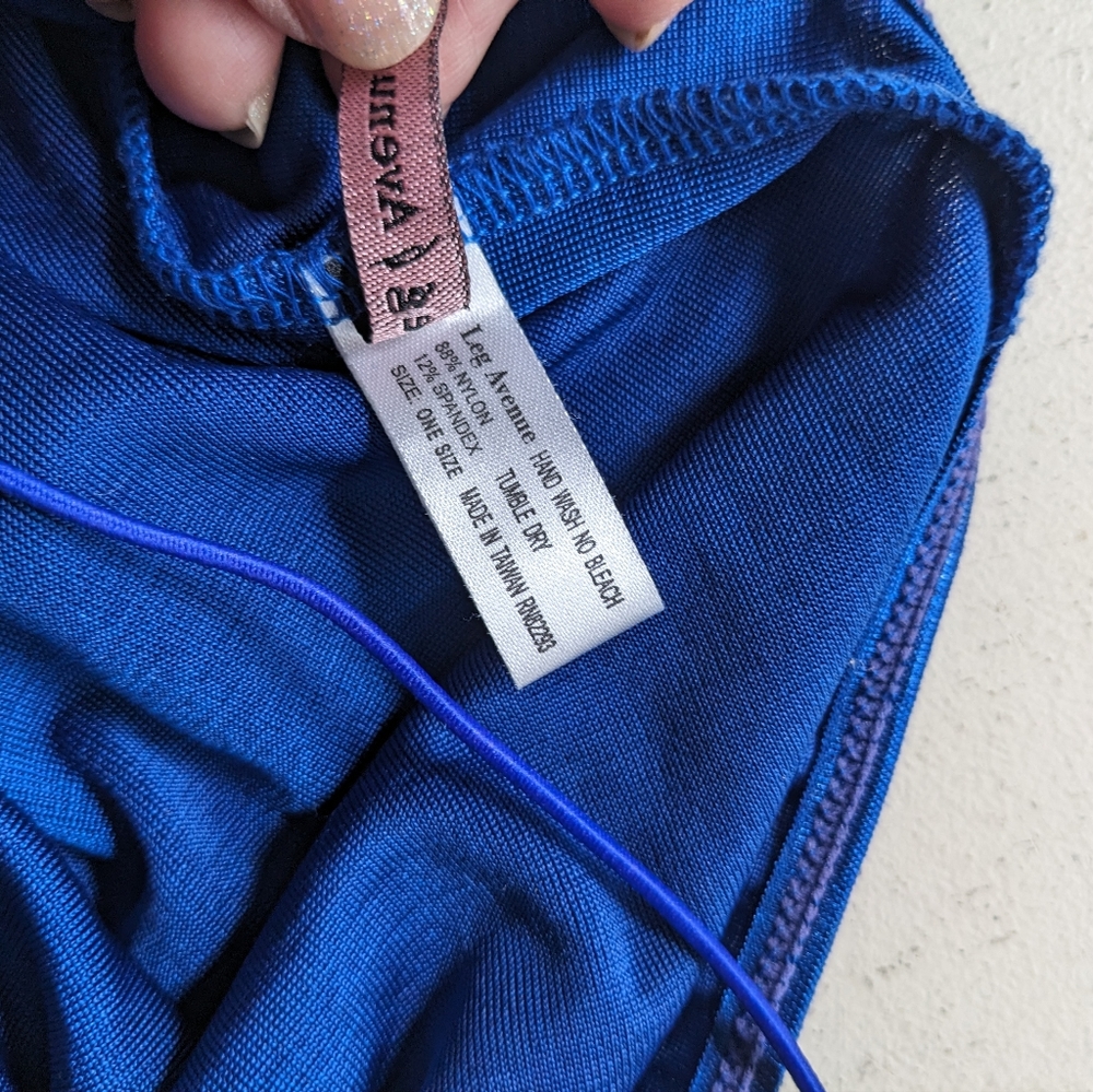 Backless Blue Dress - Picture 7 of 7